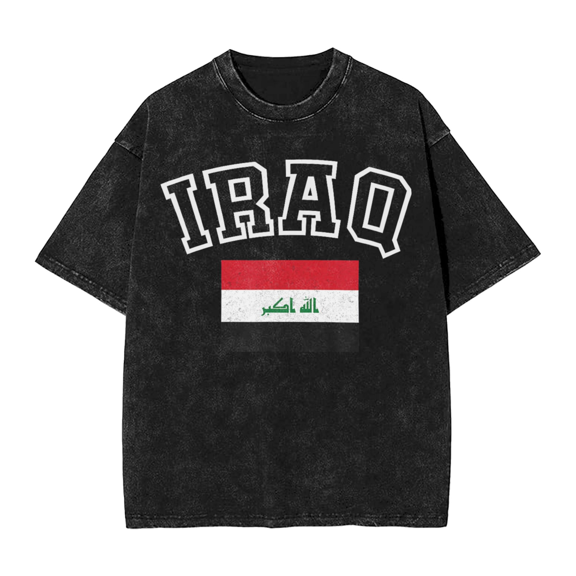 Summer Clothing Ideas Men - Kaos Pria Retro Bendera Irak, Kaos
