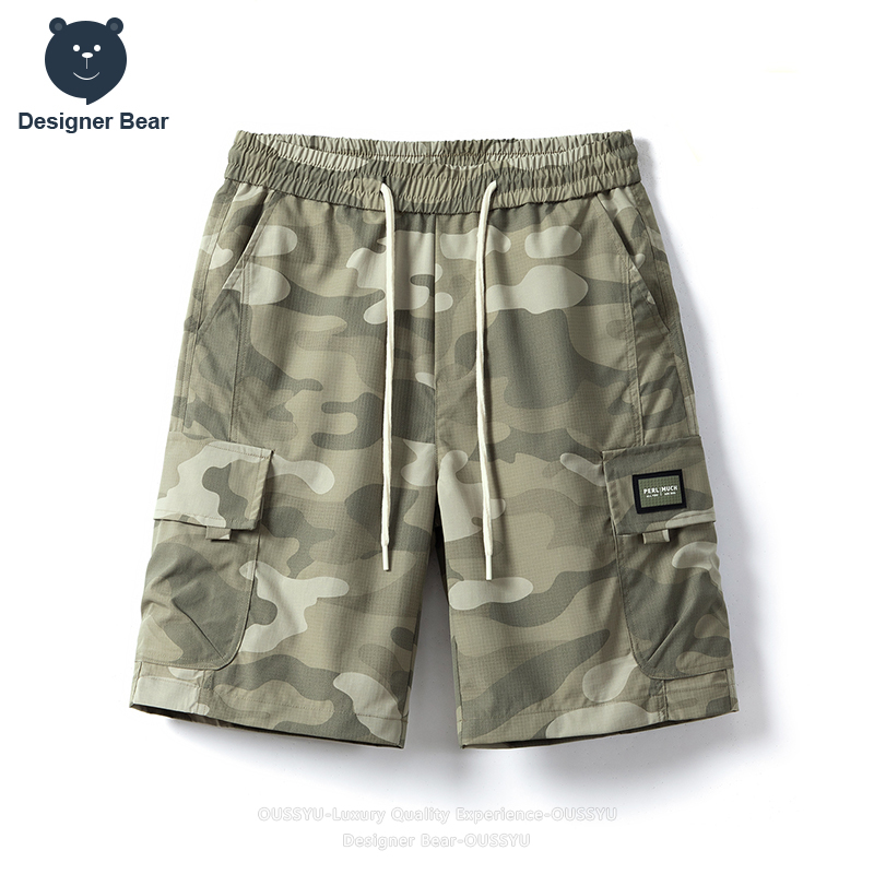 Summer Clothing Brands Men - Celana Pendek Cargo Camo Musim Panas