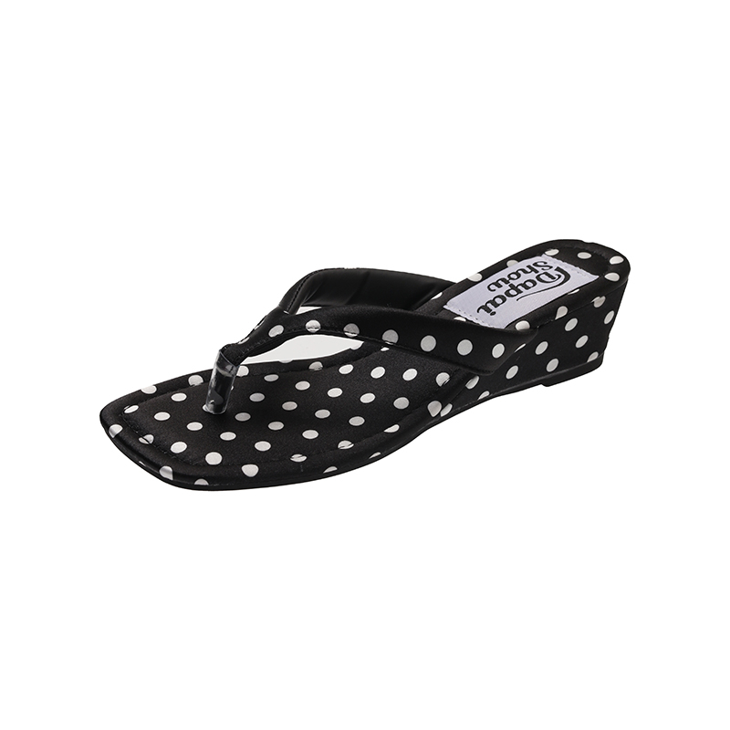 Summer Vacation Clothing Women - Sandal Wanita Motif Polkadot Desainer 2026,