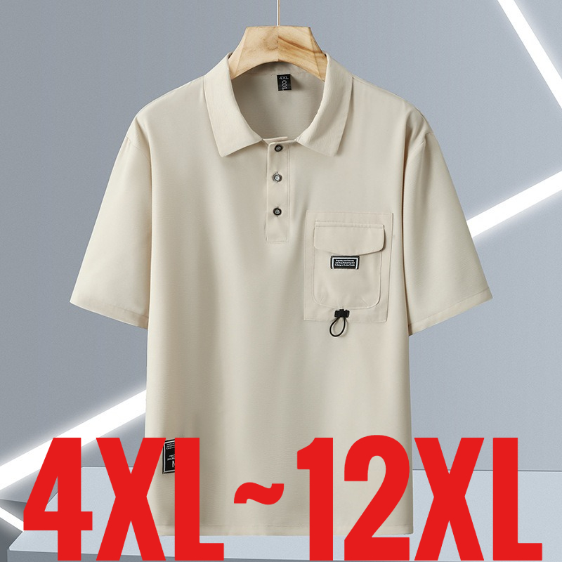 Summer Golf Clothing - Kaos Polo Kasual Pria Ukuran Ekstra