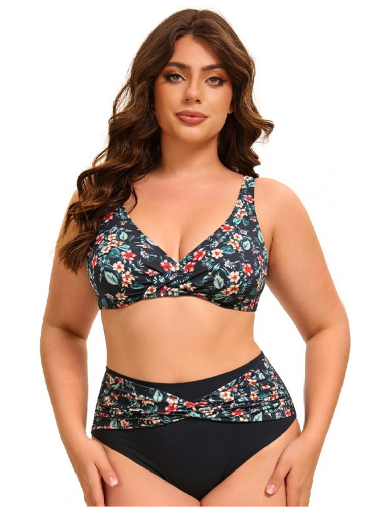 Bikini Set Push Up - Bikini Pinggang Tinggi Ukuran Besar Wanita