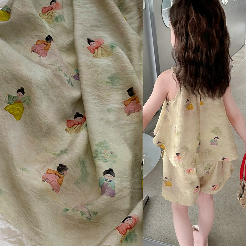 Summer Clothing Fabric - Kain Cetak Lucu untuk DIY Pakaian