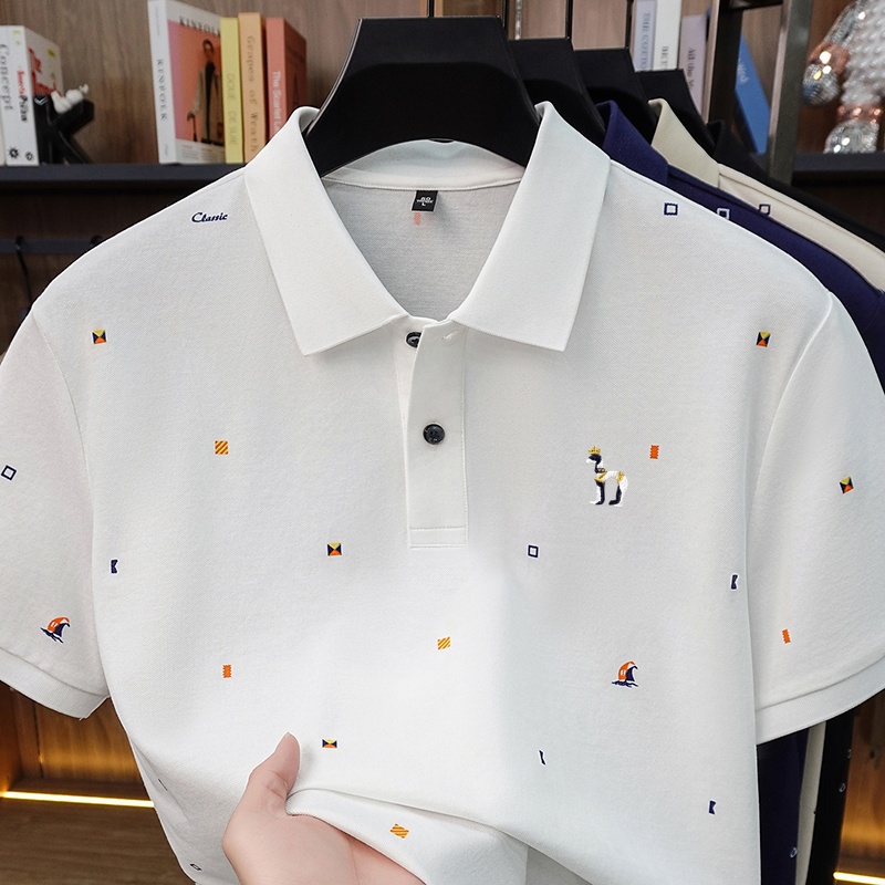Kaos Polo Pria Lengan Pendek M - Summer Clothing Affordable ulasan dan harga