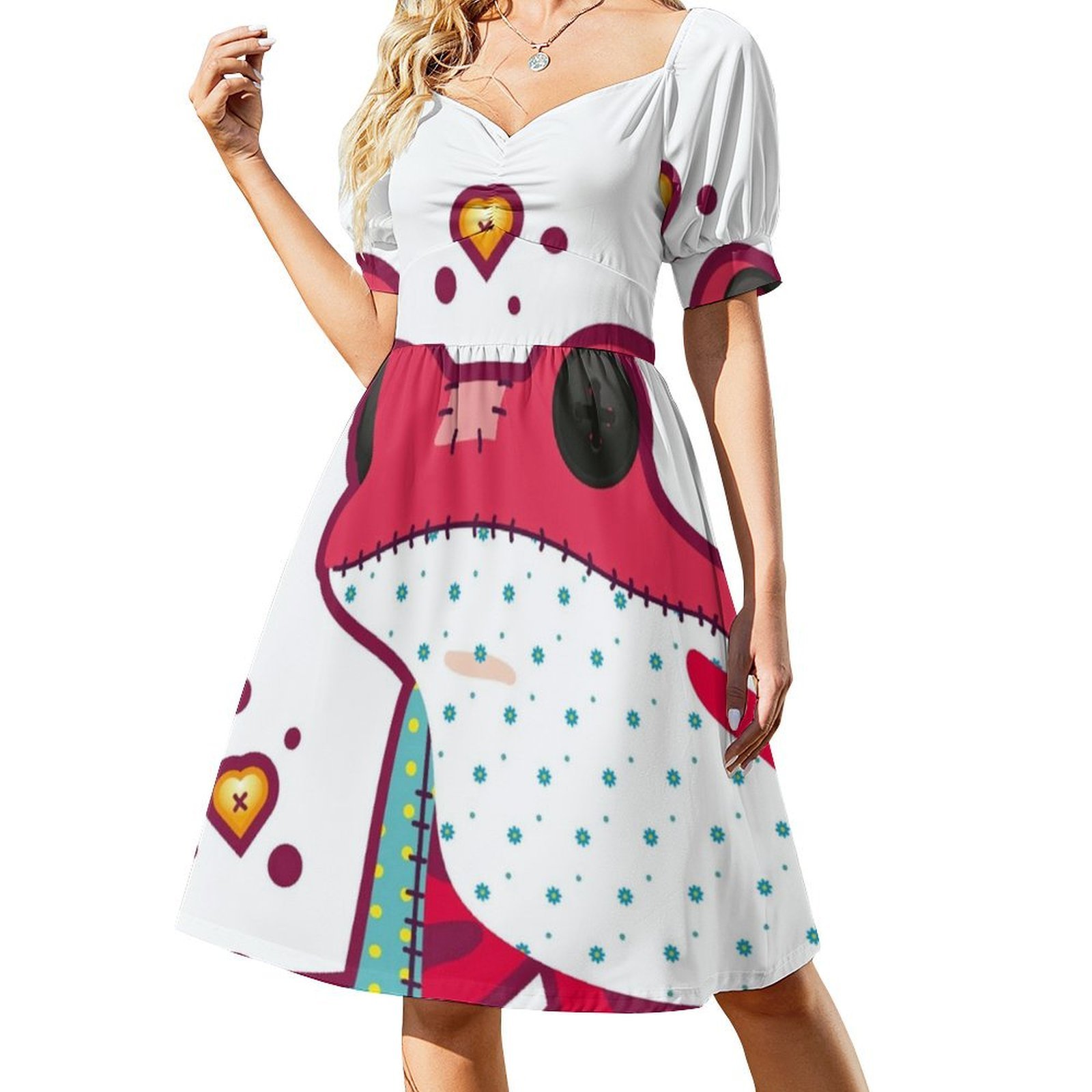 Gaun Tanpa Lengan Ragdoll Frog - Summer Vacation Clothing Women ulasan dan harga