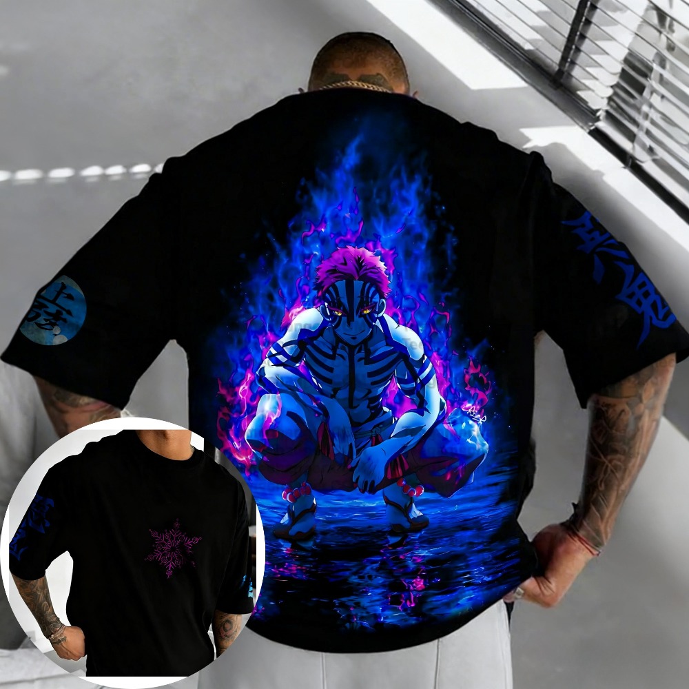 Kaos Demon Slayer Akaza Katun  - Summer 2026 Kids Clothing ulasan dan harga