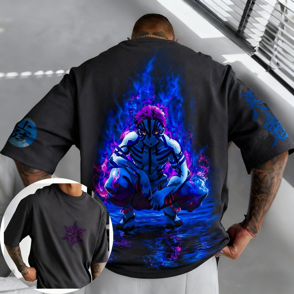 Kaos Demon Slayer Akaza Katun  - Summer 2026 Kids Clothing ulasan dan harga
