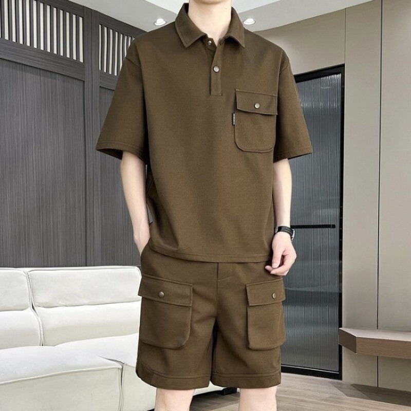 Setelan Kaos Polo Lengan Pende - Summer Clothing Sets ulasan dan harga