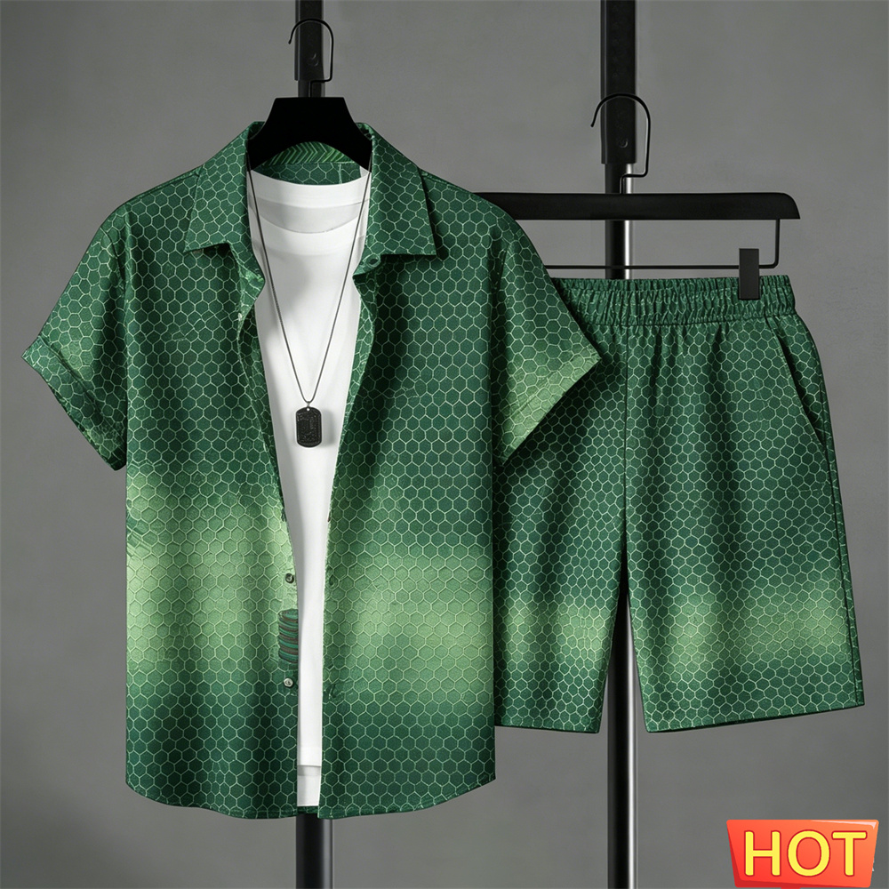 Setelan Kemeja Pria Musim Pana - Summer Clothing Sets ulasan dan harga
