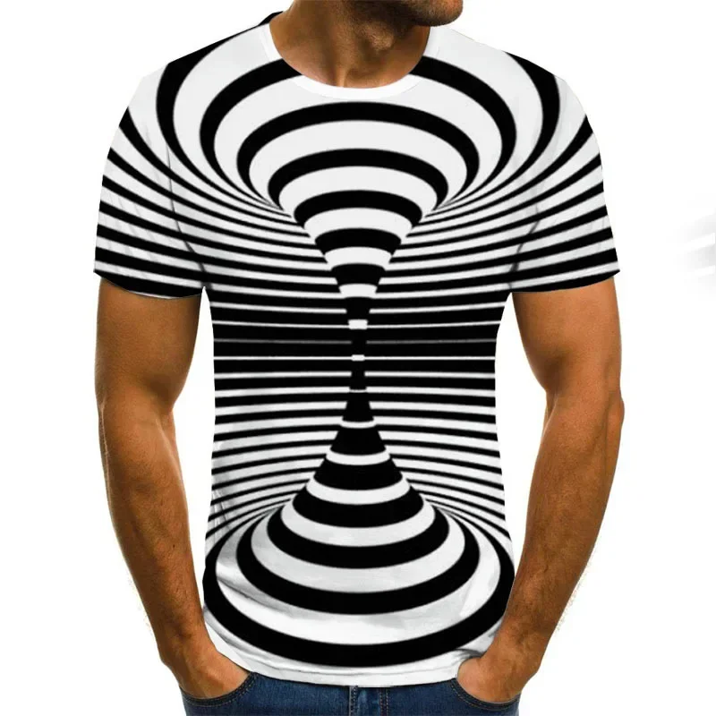 Kaus motif 3D untuk pria, paka - Summer Clothing Affordable ulasan dan harga