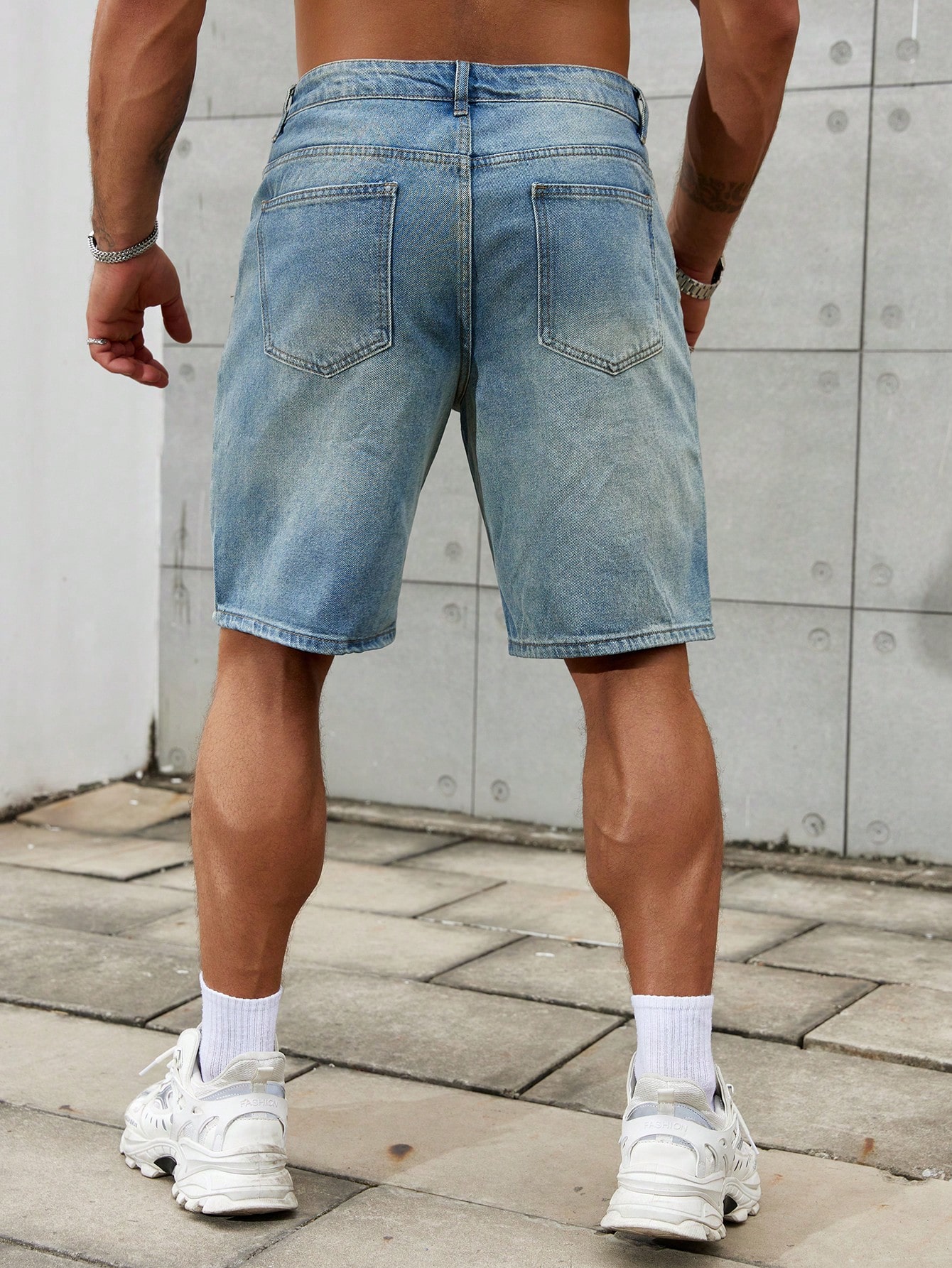 Celana pendek Jeans sobek pria - Summer Clothing Brands Men ulasan dan harga