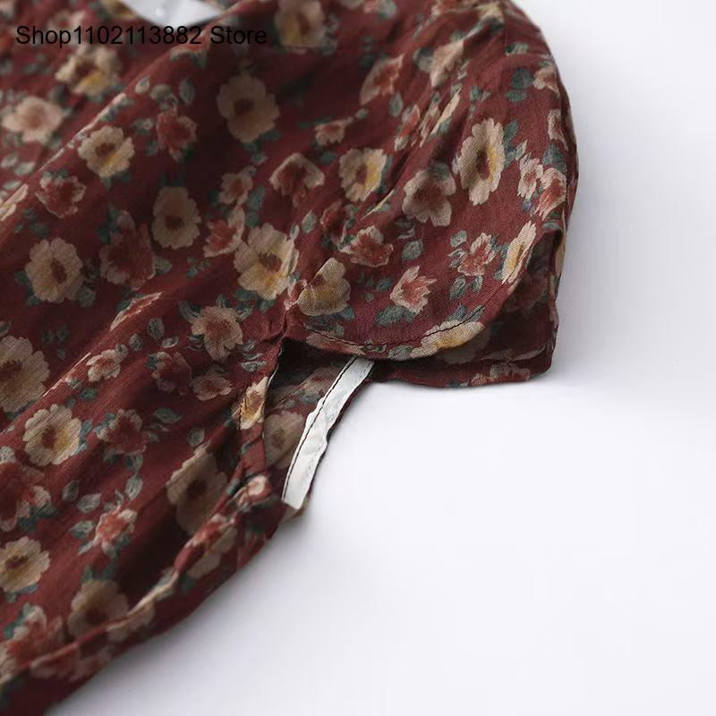 Gaun Midi Peri Serut Lengan Pe - Sundress Midi Floral ulasan dan harga