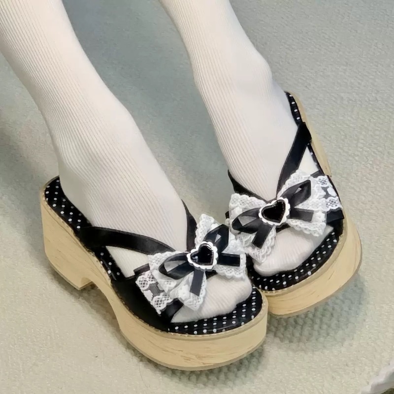 Sandal Platform Tebal Motif Ka - Summer Clothing Fabric ulasan dan harga