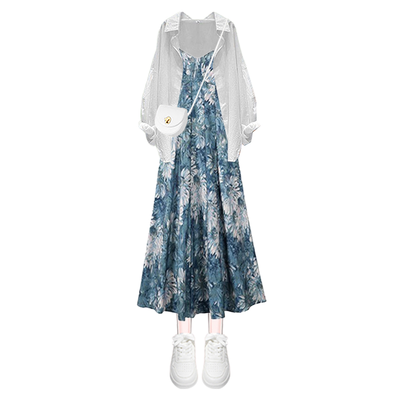 Set atasan dan rok midi wanita - Sundress Midi Floral ulasan dan harga
