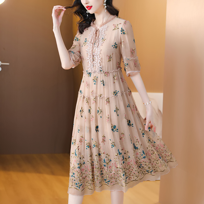 Dress Midi wanita, Gaun Midi b - Sundress Midi Floral ulasan dan harga