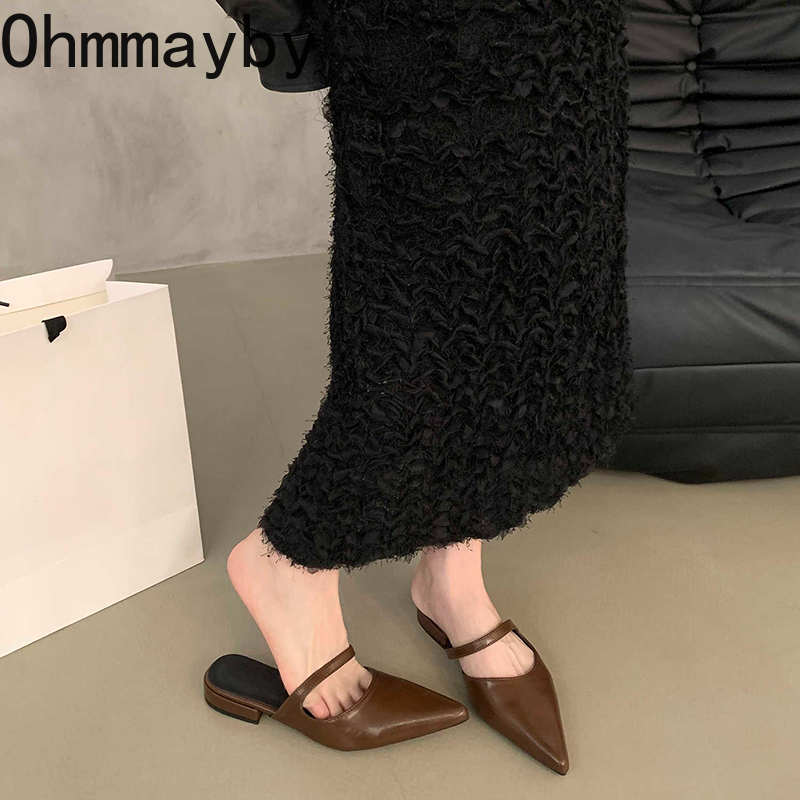 Sandal Muels Wanita Ujung Lanc - Summer Clothing Fabric ulasan dan harga