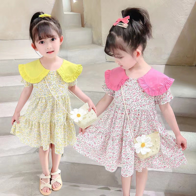 2 Buah Baju Anak Perempuan Kec - Sundress Midi Floral ulasan dan harga