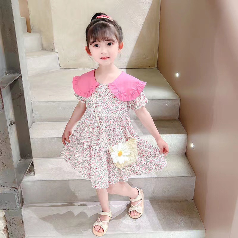 2 Buah Baju Anak Perempuan Kec - Sundress Midi Floral ulasan dan harga