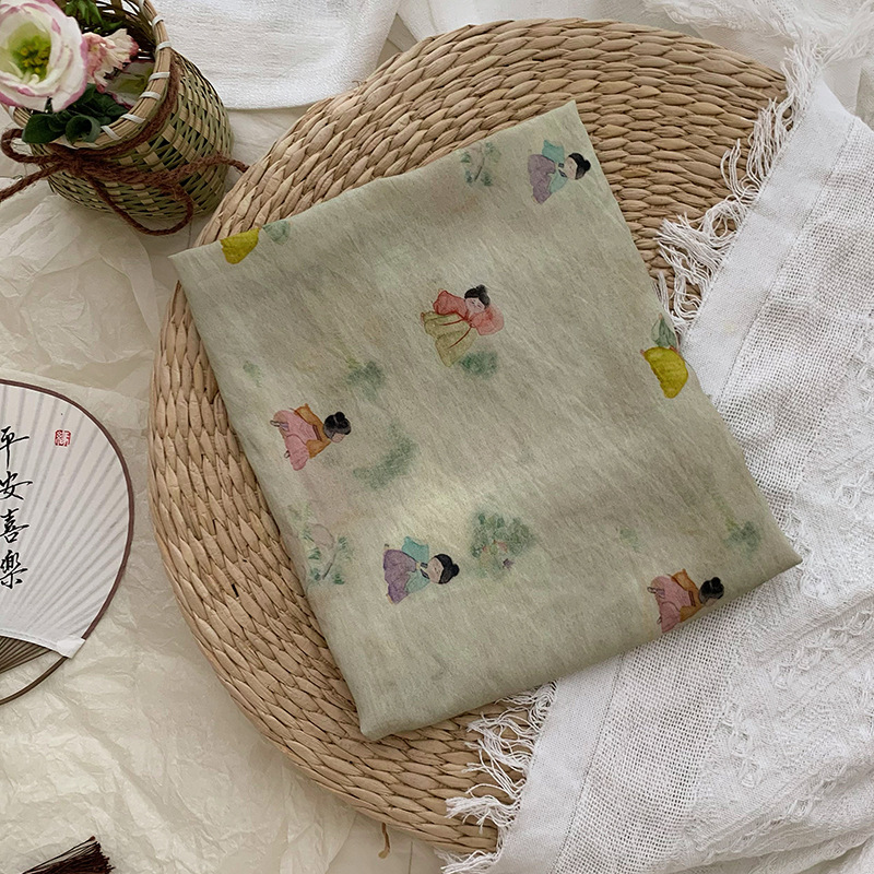 Kain Cetak Lucu untuk DIY Paka - Summer Clothing Fabric ulasan dan harga