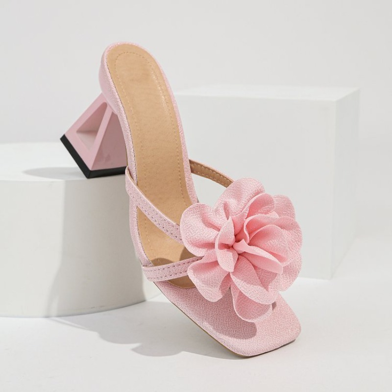 Sandal Dekorasi Bunga 3D Wanit - Summer Clothing Fabric ulasan dan harga