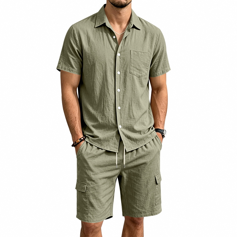 Setelan Linen Amerika Musim Pa - Summer Clothing Sets ulasan dan harga