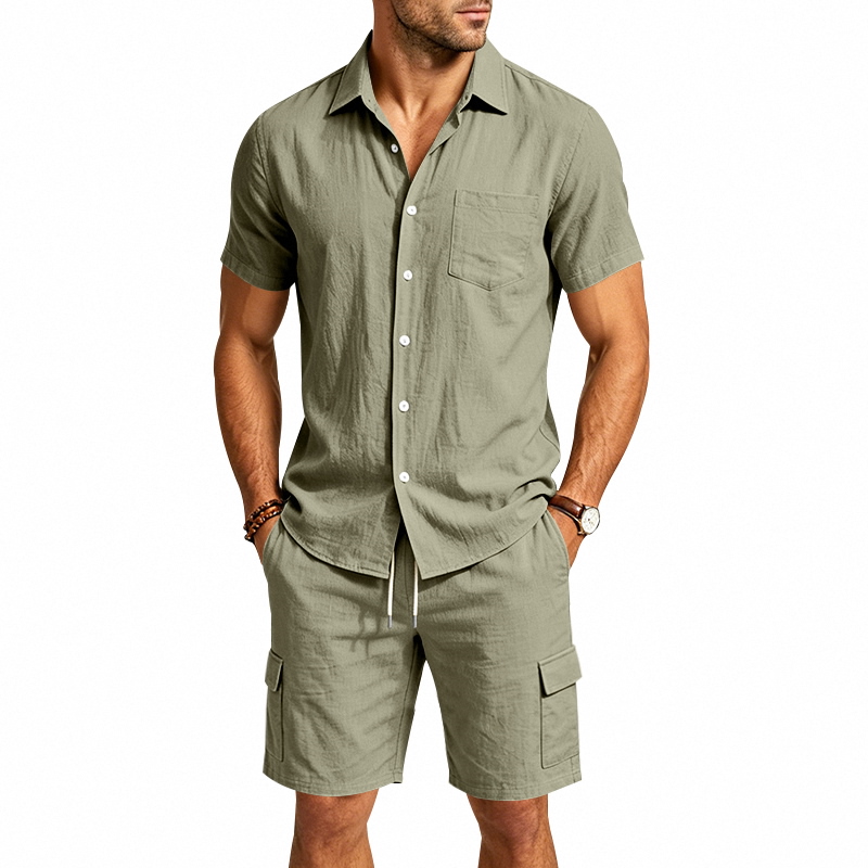 Setelan Linen Amerika Musim Pa - Summer Clothing Sets ulasan dan harga